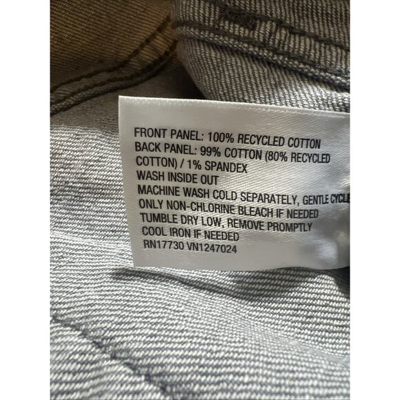 Wild Fable Mid-Rise 90's Relaxed Straight Jeans Sparkle Dark Gray Size 6 - Picture 5 of 6